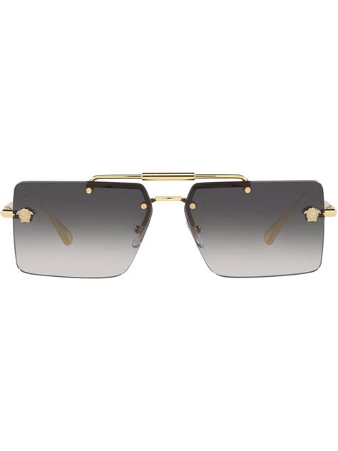 óculos versace dourado|VERSACE EYEWEAR .